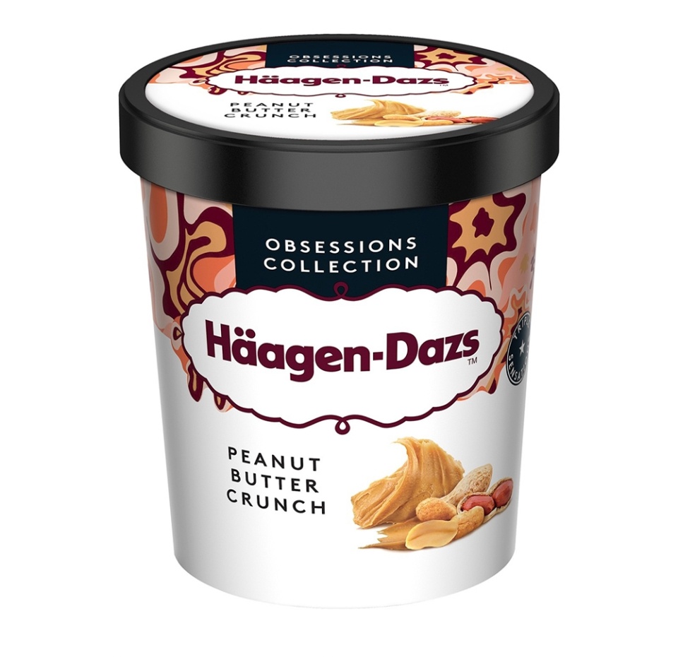 

Мороженое пломбир Haagen Dazs с арахисовой пастой 400 г