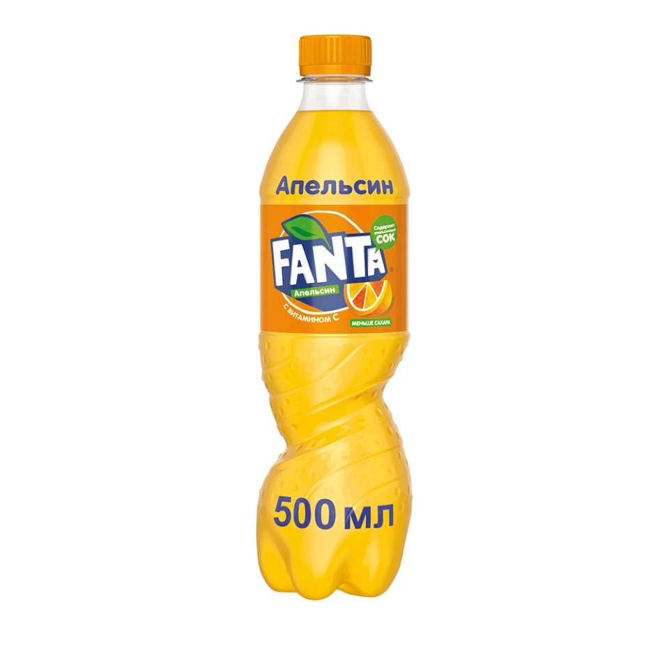 

Напиток Fanta апельсин газированный 500 мл
