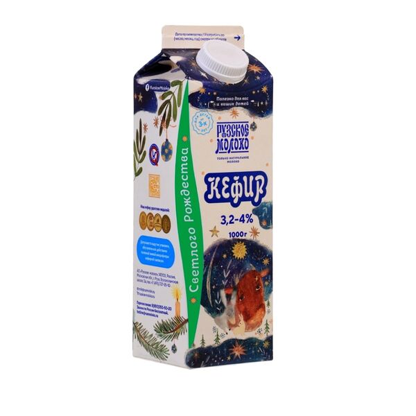 Кефир Рузское молоко 3,2-4%