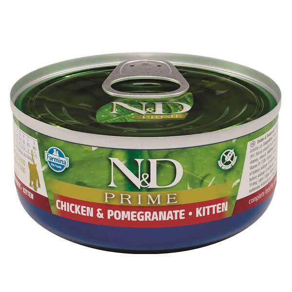 Корм для котят FARMINA N&D Prime курица и гранат банка