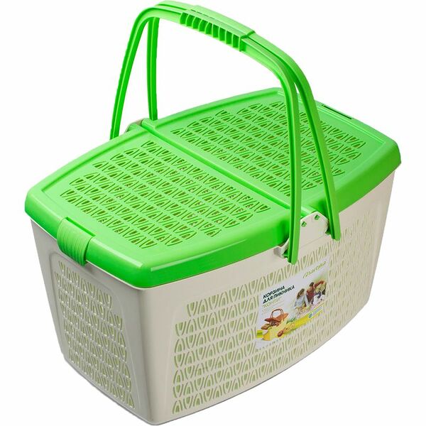 Корзина Martika Конти для пикника с крышкой, 23л