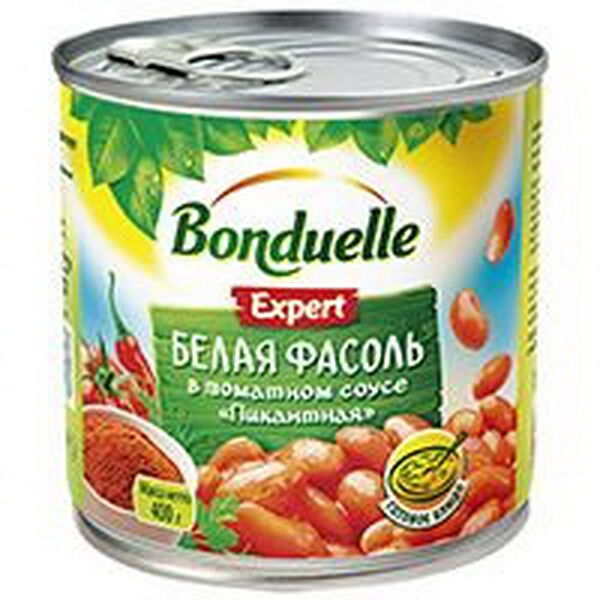 Фасоль белая в томатном соусе 430г ж/б Bonduelle