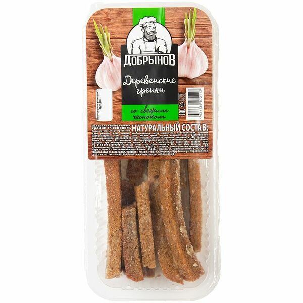 Палочки с чесноком, 100г