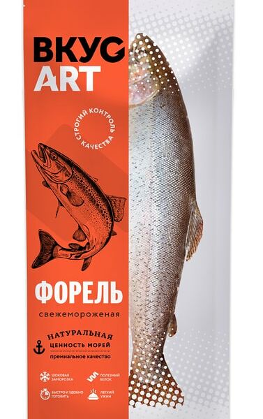 Форель Вкус Арт радужная неразделанная 500-800г