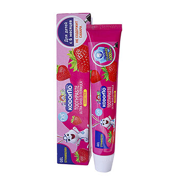 Детская зубная паста Lion Thailand Kodomo с ароматом клубники с 6 месяцев