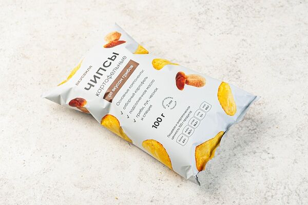 Чипсы картофельные со вкусом грибов