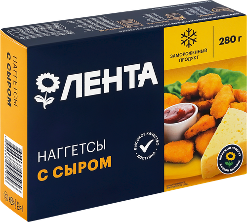 

Наггетсы куриные Лента с сыром 280 г