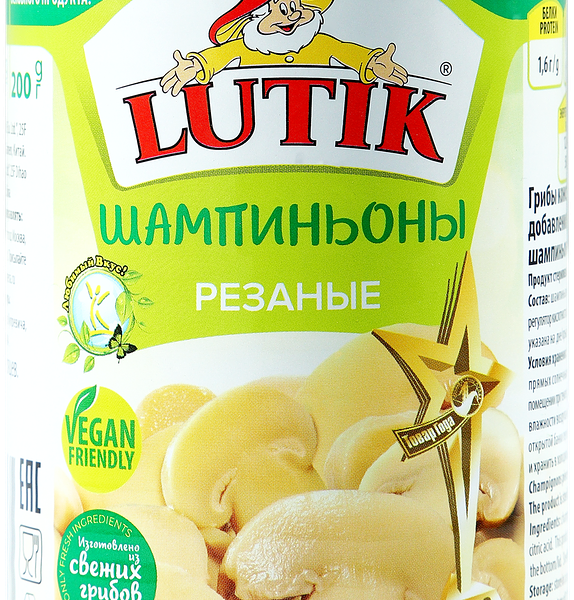 Шампиньоны LUTIK резаные