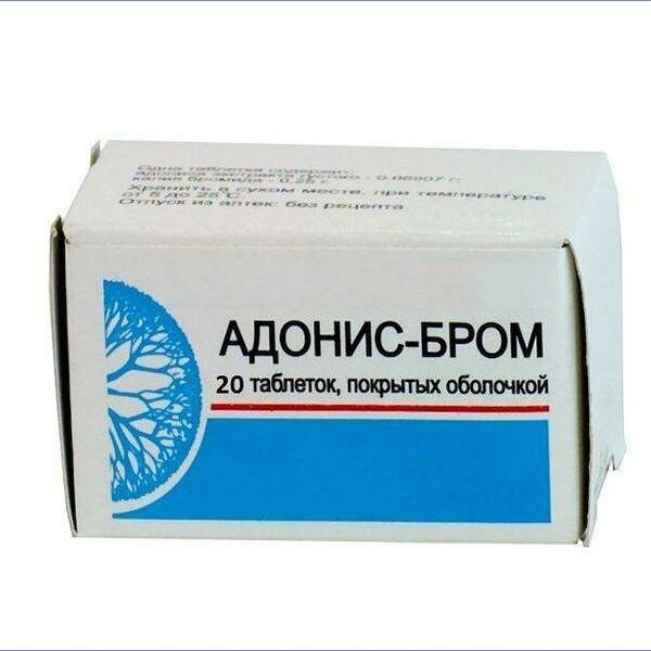 Адонис-бром 20 шт таблетки