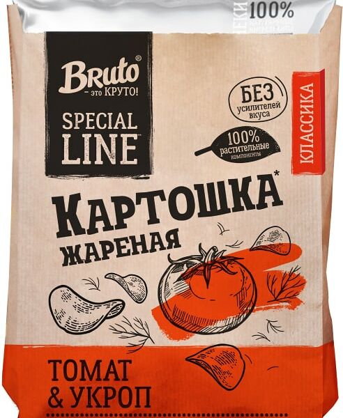 Чипсы Bruto Special Line томат с укропом