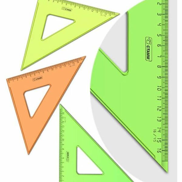 Треугольник Стамм Neon Cristal 45, 16 см