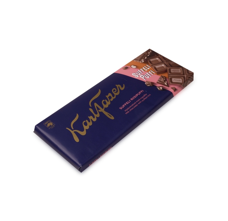 

Шоколад молочный Karl Fazer с воздушным рисом 198 г