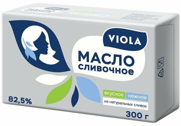 Масло сладкосливочное Viola 82,5% 300 г