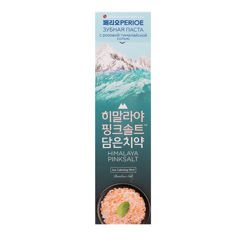 

Зубная паста Perioe Himalaya Pink Salt ледяная мята с розовой гималайской солью 100 г
