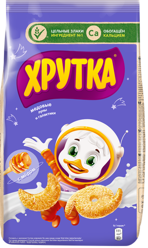 

Готовый завтрак Хрутка Медовые луны и галактики пакет, 425 г
