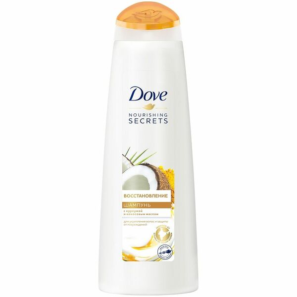 Шампунь Dove восстановление с куркумой и кокосовым маслом, 380мл