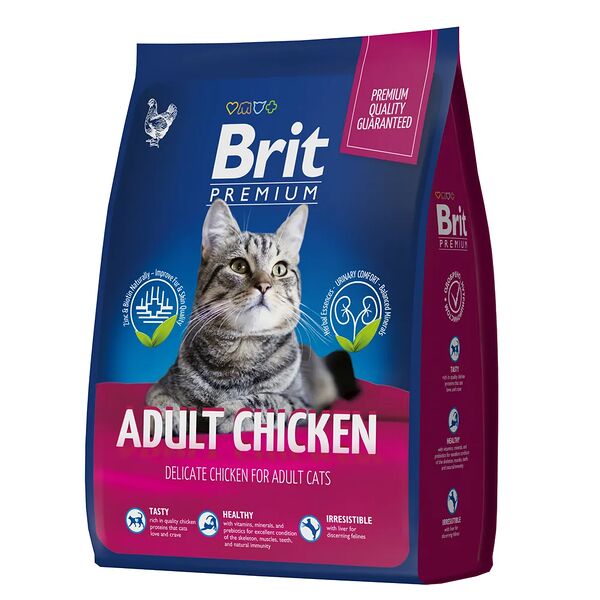 Brit Premium Cat Adult для взрослых кошек Курица