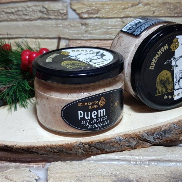 Риет из мяса Косули с грушей и мягким сыром