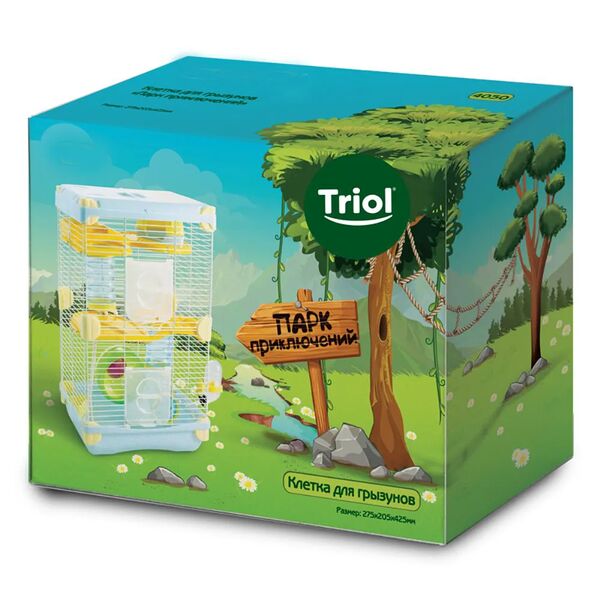 Triol 4050 Клетка для мелких животных 27,5 х 20 х 42,5 см.