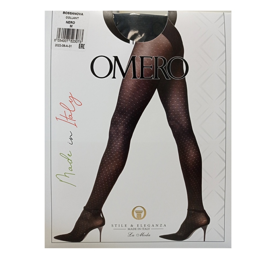 

Колготки Omero Bossanova цвет Nero, 50 DEN, размер L, Италия