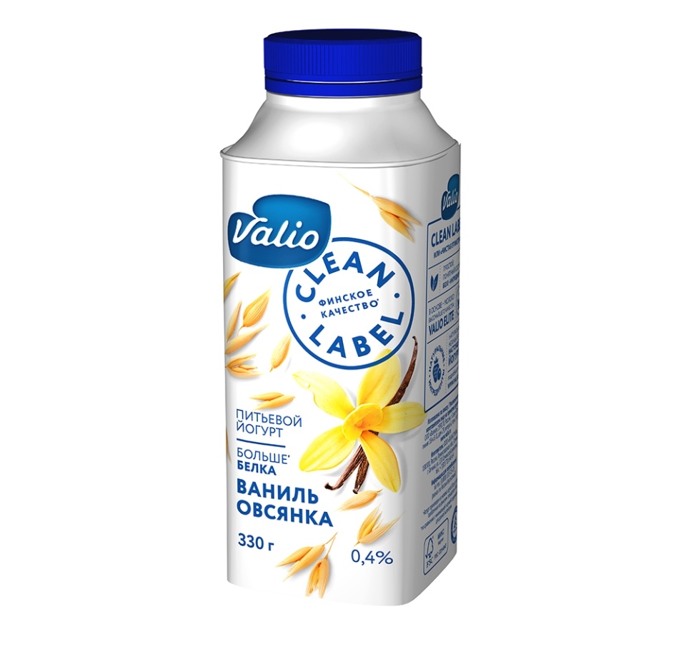 

Йогурт питьевой Valio Ваниль-овсянка 0.4% 330 г