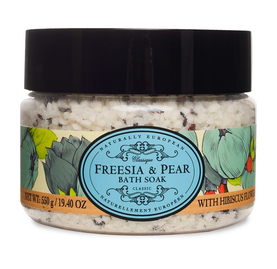

Соль для ванны The Somerset Toiletry Company Фрезия и груша с цветами гибискуса