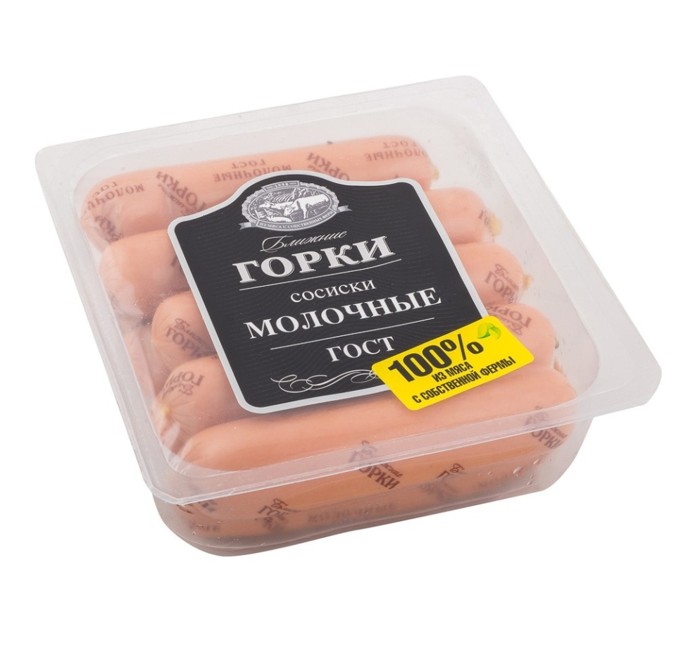 

Сосиски Молочные ГОСТ Ближние горки 450г Россия