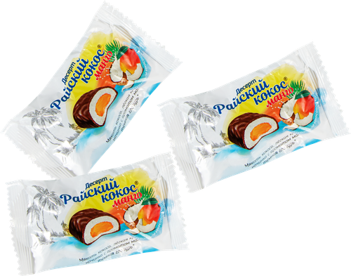 

Конфеты Пермская КФ Райский кокос Манго вес