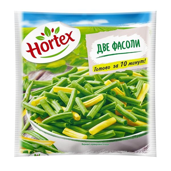 Смесь Hortex Две фасоли быстрозамороженная 400 г