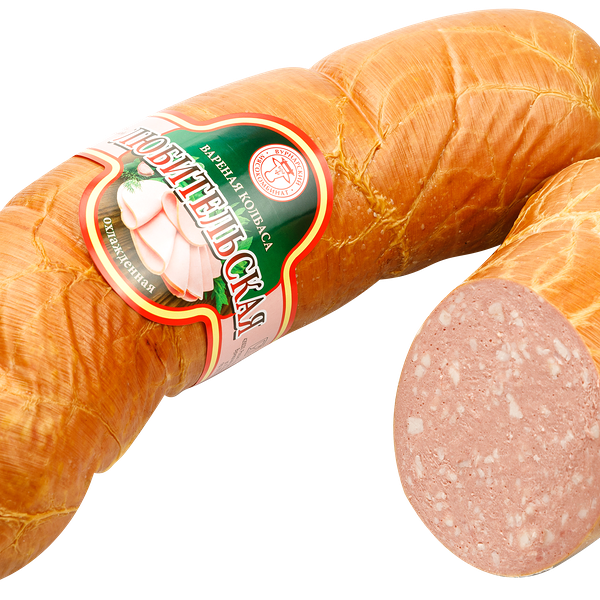 Колбаса ВМК Любительская вареная в/у кат.А синюга в/у вес до 400г