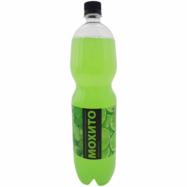 Напиток безалкогольный Воткинский Лимонад Мохито сильногазированный, 1.5л