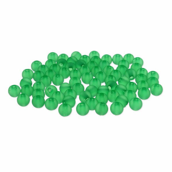 Бусины полупрозрачные 2006 матовые, 6мм, 20гр (170+/-10шт) Astra&Craft(CS053 изумрудный)
