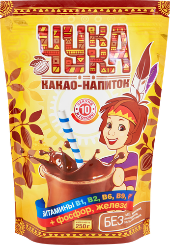 

Горячий шоколад Чукка растворимый с витаминами