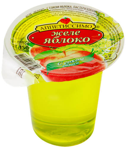 

Желе Аппетиссимо с соком яблока 150 г