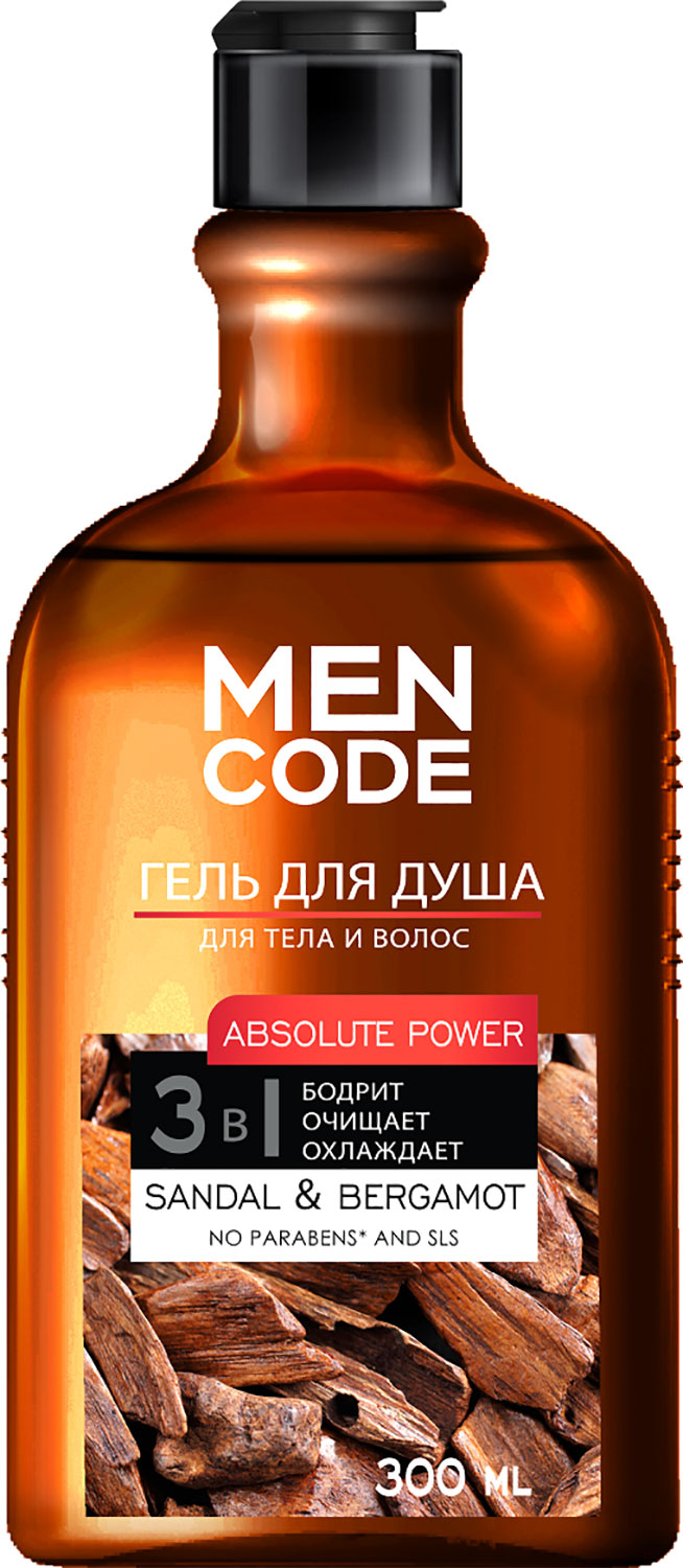 

Гель для душа Men Code Absolute Power сандал бергамот 300 мл