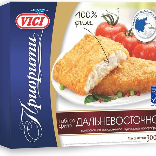 Филе рыбное Vici Дальневосточное в панировке, 300г
