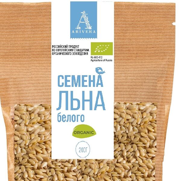Органические семена белого льна 
