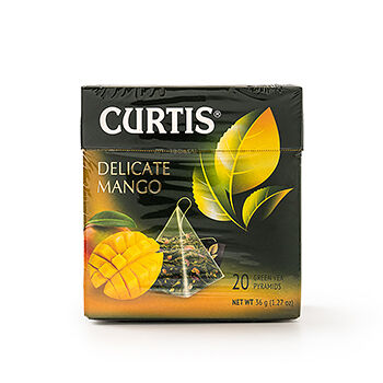 Чай зелёный Curtis Delicate с манго в пирамидках, 20 шт., 36г