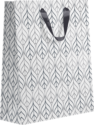 Пакет подарочный Birds белый крафт премиум, 31,5х25,5х11см, Арт. LVTW