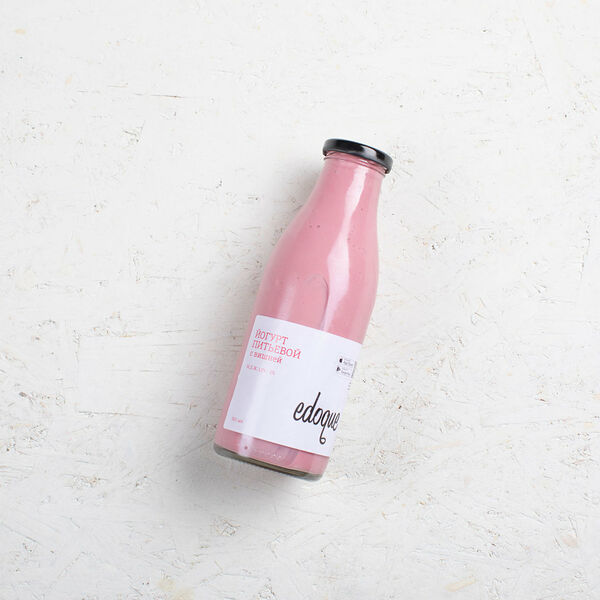 Йогурт питьевой натуральный с вишней 1,5%-2%