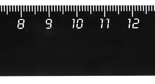 Линейка СТАММ 20см, черный