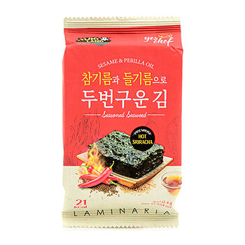 Морская капуста Nori Land со вкусом соуса Шрирача 4г, Республика Корея