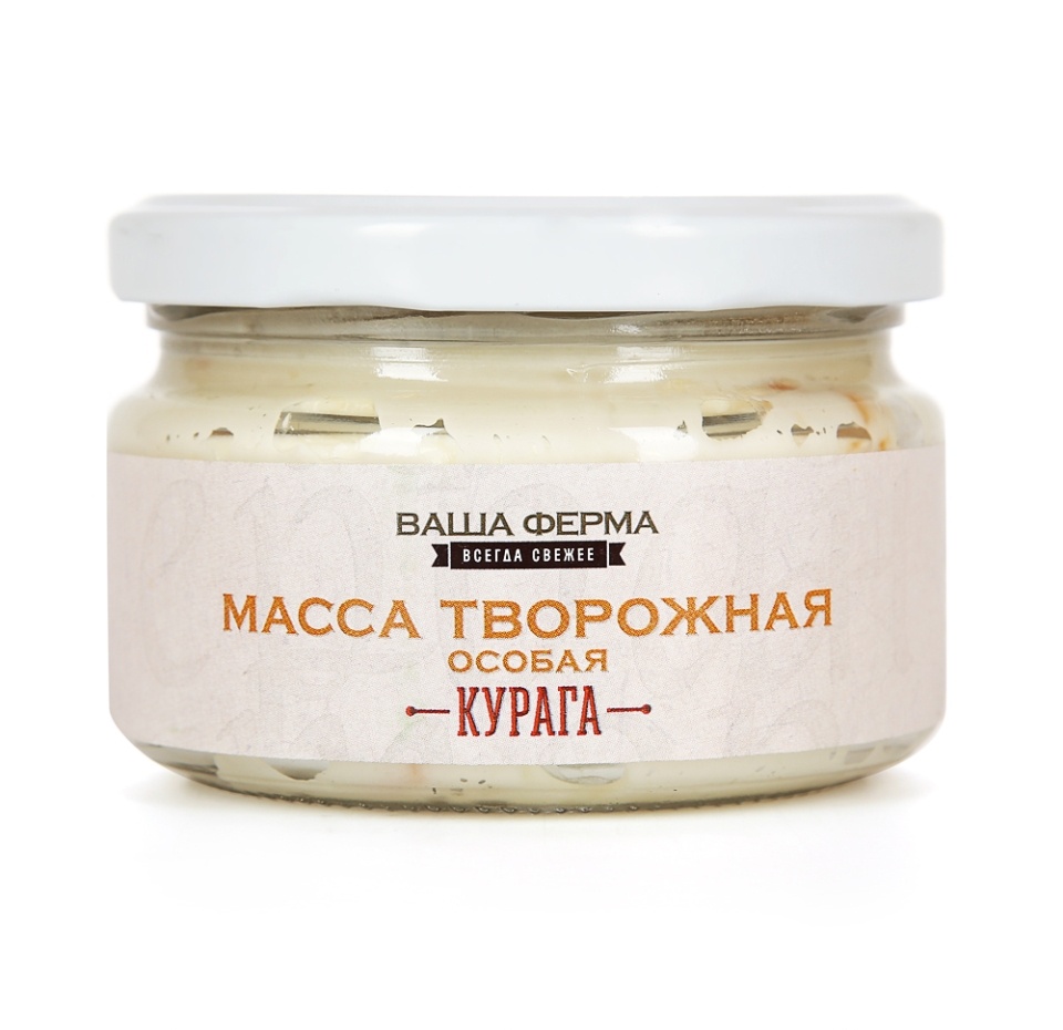 

Масса творожная «Особая» с курагой 23%, «Ваша Ферма», 200 г, Россия, БЗМЖ