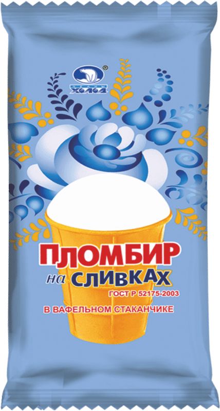 

Мороженое Челны Холод пломбир на сливках вафельный стаканчик 75 г