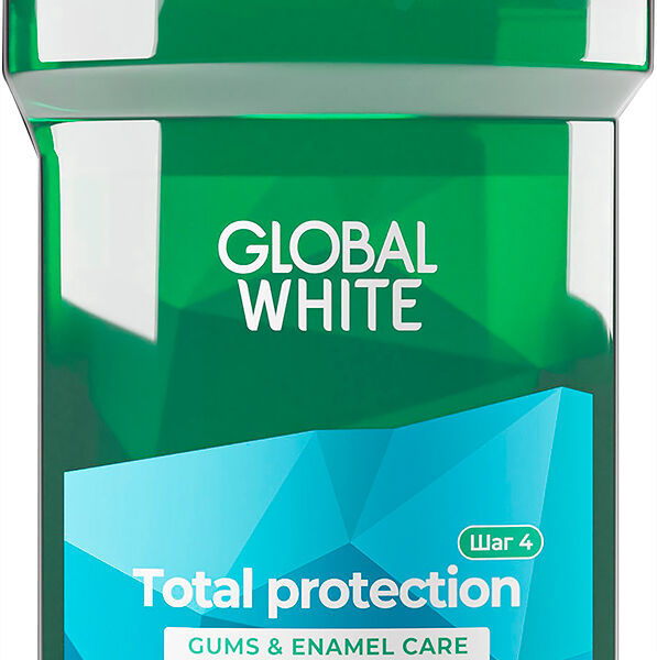 Ополаскиватель для рта Global white Total Protect, кальций