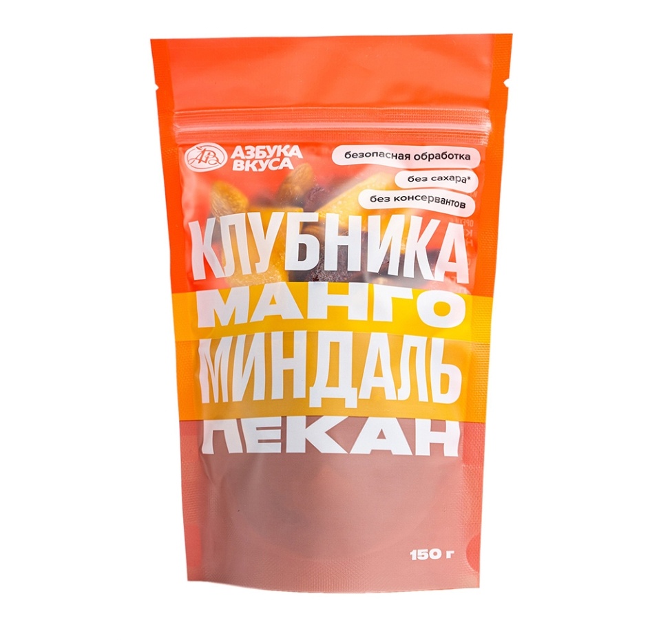 

Смесь орехов Азбука Вкуса с манго и клубникой