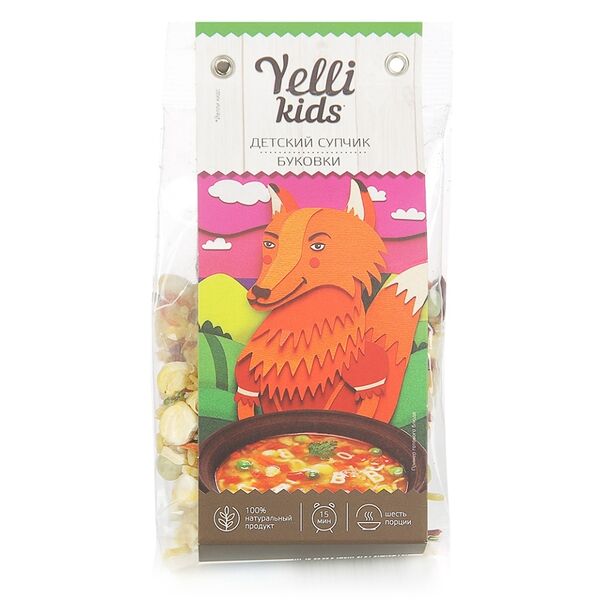Смесь Yelli kids Детский супчик Буковки, 80 г