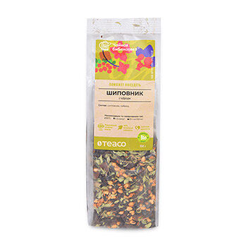 Напиток чайный ягодно-травяной Teaco Чайная библиотека Шиповник с чабрецом 150г