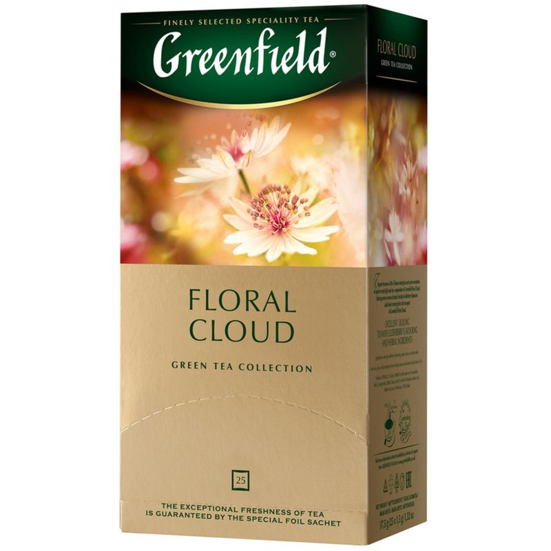 

Чай зеленый Greenfield Floral Cloud в пакетиках, 25 шт. 37.5г