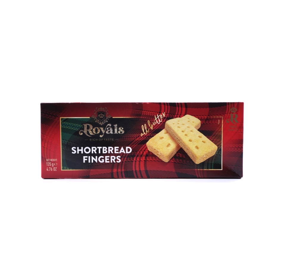 

Печенье сливочное ROYALS Shortbread 135 г, Польша